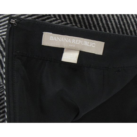 SALE! Tweed Wool Black Gray Short Mini Skirt - Picture 4 of 4